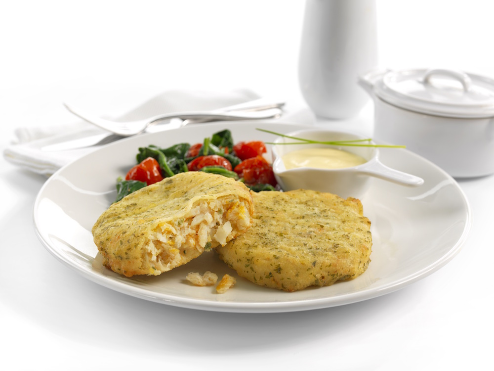 Smoked Haddock Fishcake on special offer this month from MKG Foods, your foodservice partner in the Midlands.