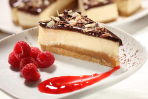 Millionaires cheesecake - available from MKG Foods, your foodservice provider in the Midlands.