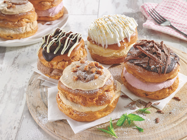 Choux buns selection - available from MKG Foods, your foodservice partner in the Midlands