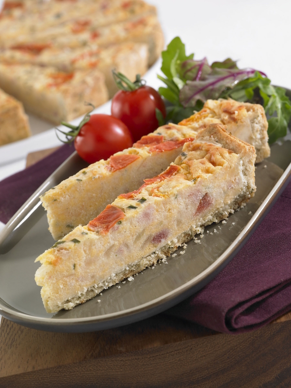 Classic Quiche Lorraine Pick-ups - available from MKG Foods, your foodservice partner in the Midlands