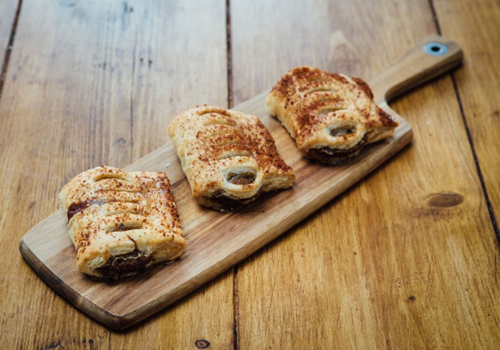 Bacon & Maple Sausage Roll - available from MKG Foods, your foodservice partner in the Midlands