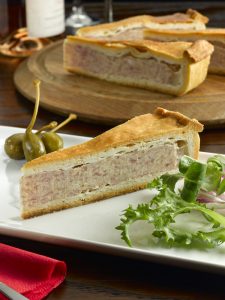 C13814 - Premium pork pie. Available from MKG Foods, your foodservice partner in the Midlands.