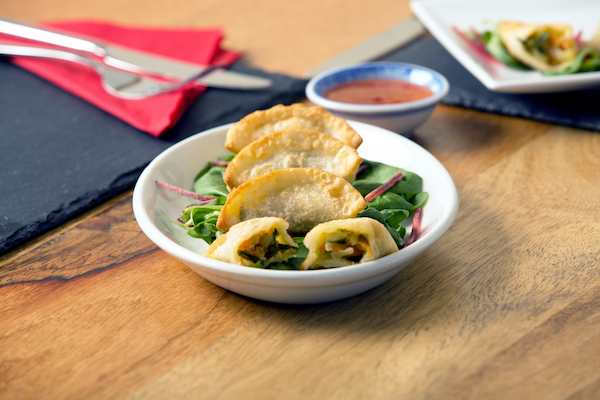 Vegetable Gyoza - available from MKG Foods, your foodservice partner in the Midlands.