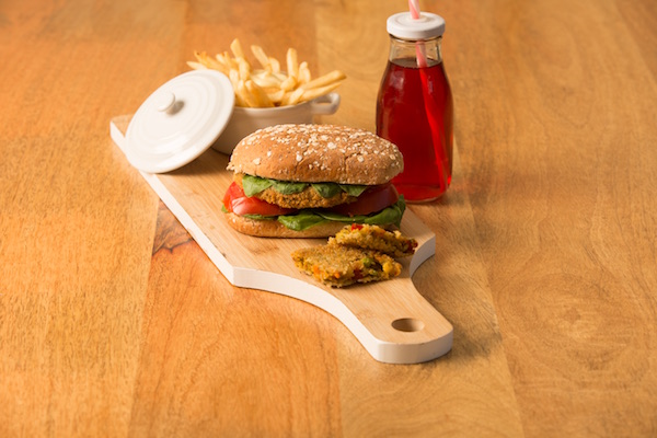 C15802 - Thai Vegetable Burger. Available from MKG Foods, your foodservice partner in the Midlands.