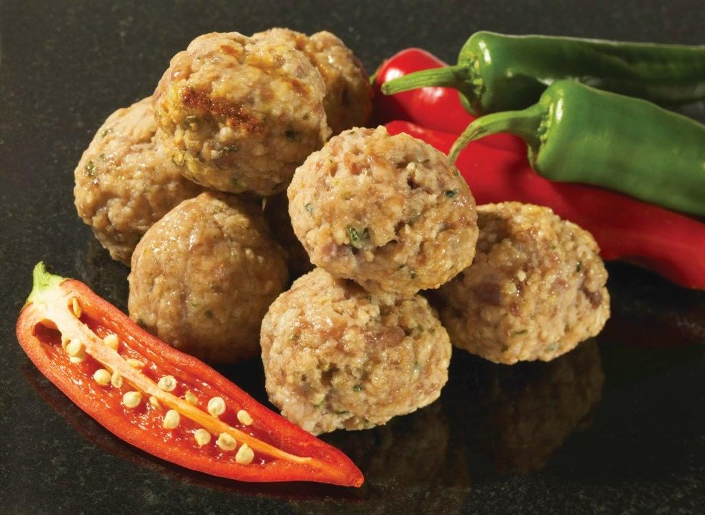 C19215 - Pork, Apple & Leek Stuffing Balls. - available from MKG Foods, your foodservice partner in the Midlands.