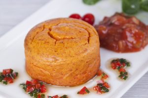 Gluten Free Red Pepper & Roasted Tomato Souffle - available from MKG Foods - your foodservice partner in the Midlands.