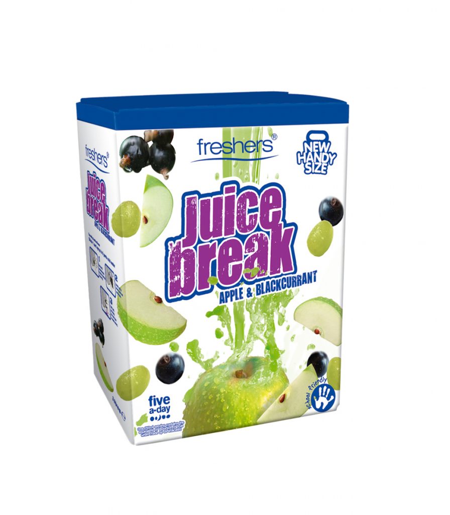 A9974 - Apple Blackcurrant juice break. Available from MKG Foods, your foodservice partner in the Midlands.
