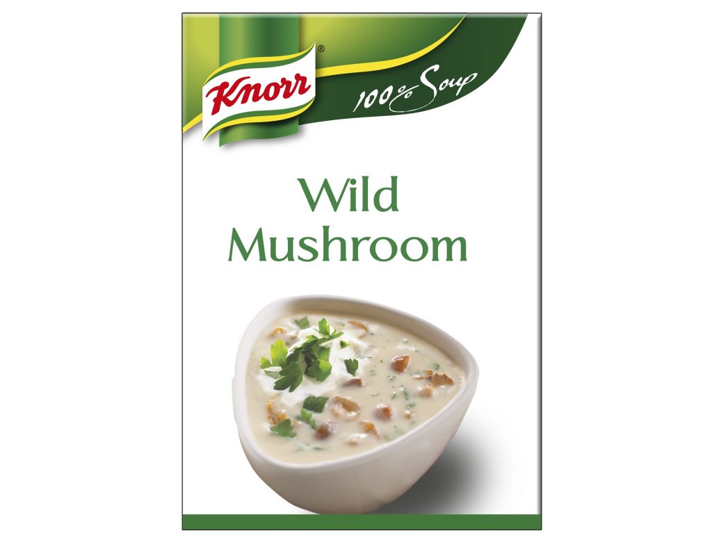 A1831 - Wild Mushroom Soup 100%. Available from MKG Foods, your foodservice partner in the Midlands.