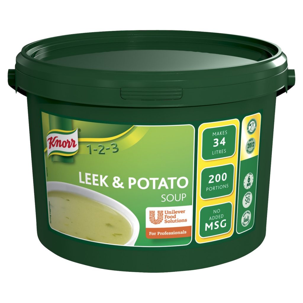 A1965 - Leek and Potato Soup. Available from MKG Foods, your foodservice partner in the Midlands.