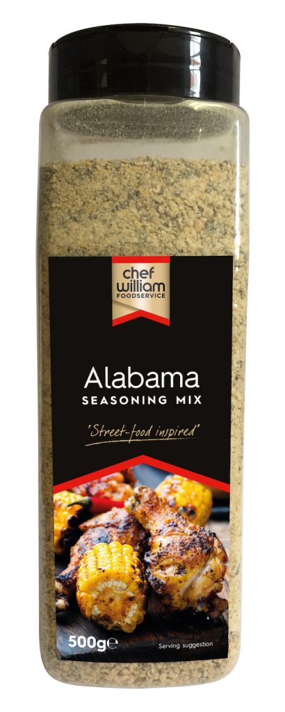 A2808 - Alabama seasoning Mix 500g. Available from MKG Foods, your foodservice partner in the Midlands.