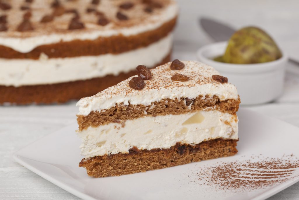 C23069 Frosted Carrot Cheesecake. Available from MKG Foods, your foodservice partner in the Midlands.