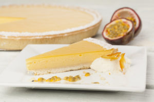 C23072 Luxury Orange & Passion Fruit Tart. Available from MKG Foods, your foodservice partner in the Midlands.