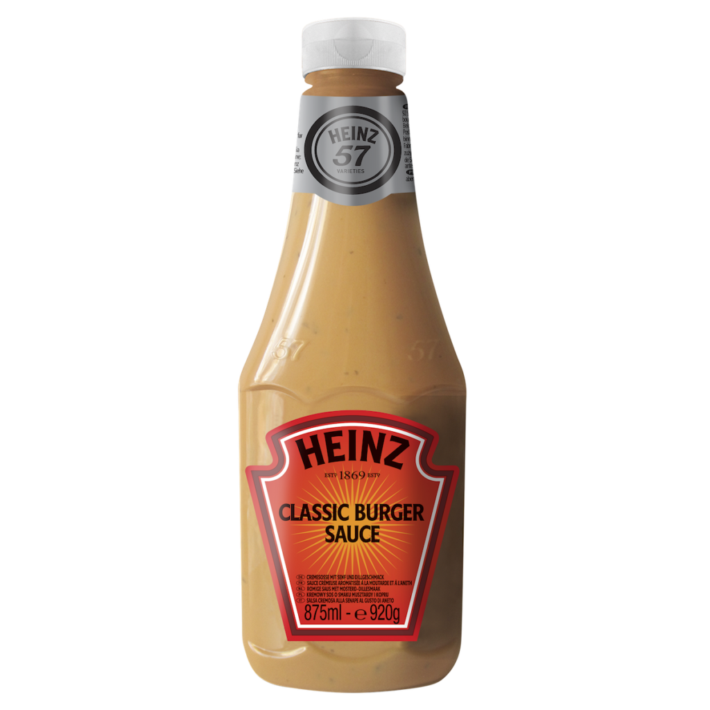 A1117 - heinz classic burger sauce. Available from MKG Foods, your foodservice partner in the Midlands.