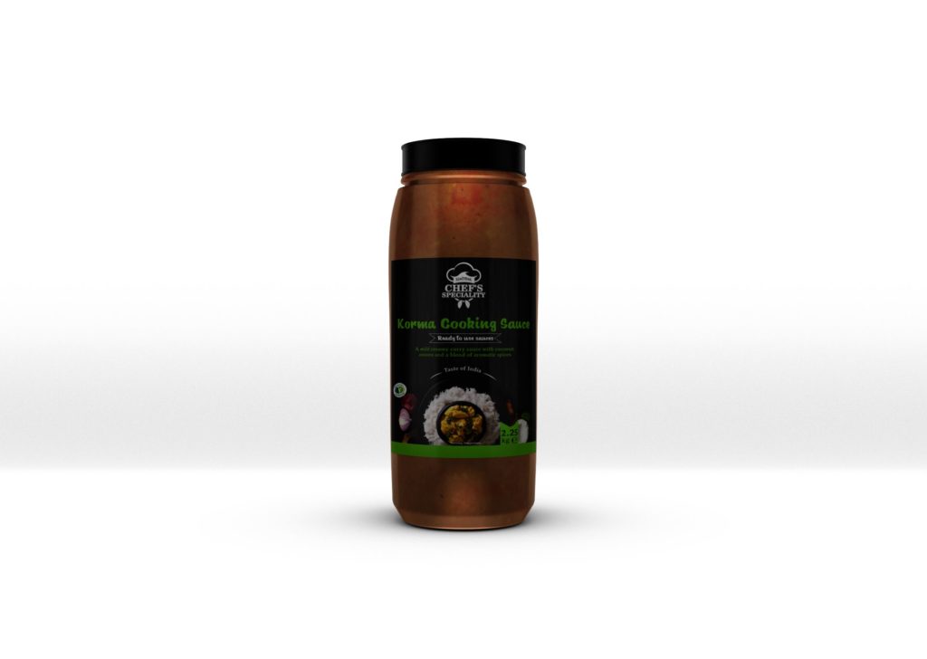 A1228 Korma sauce from SimTom. On offer at MKG Foods, your foodservice partner in the Midlands.