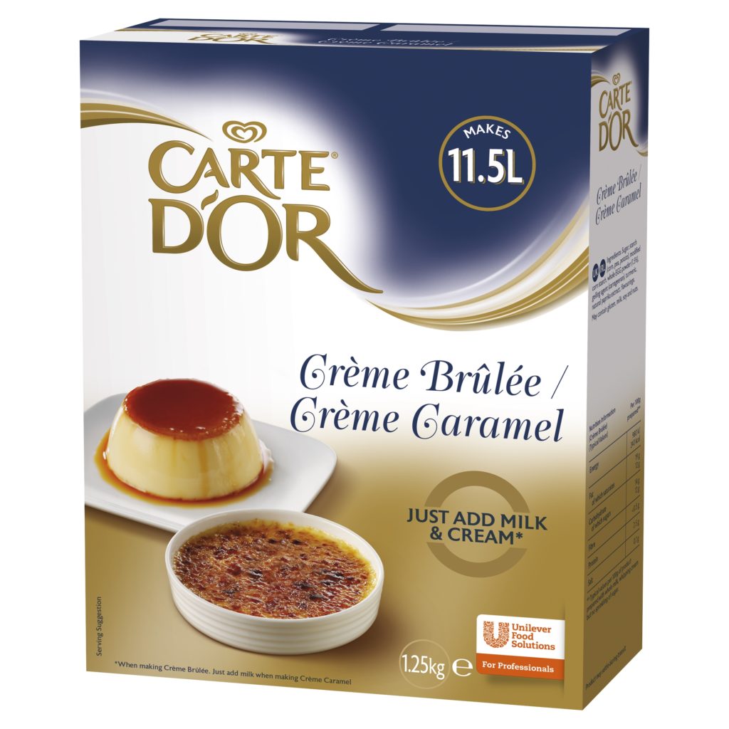 A3484 - Creme Brulee / Creme Caramel Mix. Available from MKG Foods, your foodservice partner in the Midlands.