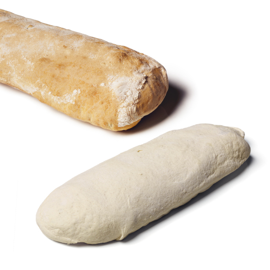 C11197 - Ciabatta Dough Piece. Available from MKG Foods, your foodservice partner in the Midlands.