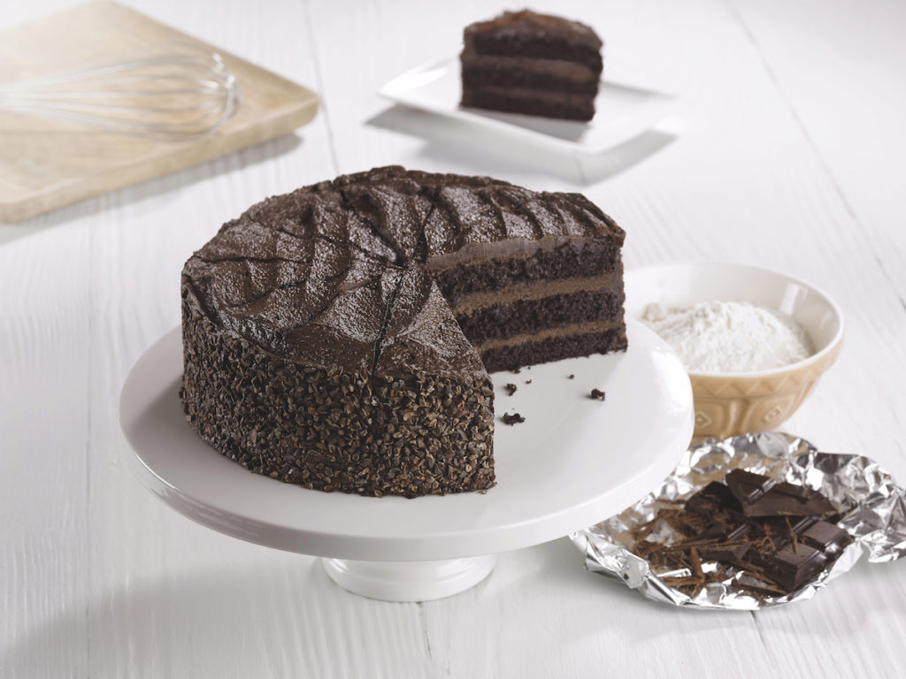 C17986 - Vegan Belgian Chocolate Fudge Cake. Available from MKG Foods, your foodservice partner in the Midlands.