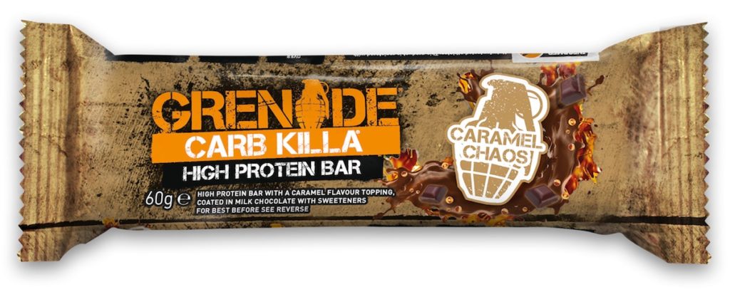 Grenade Carb Killa - Caramel Chaos. Available from MKG Foods, your foodservice partner in the Midlands.