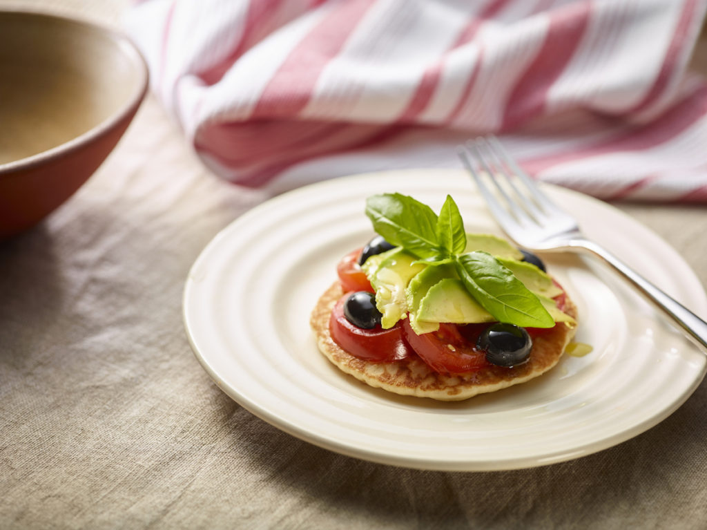 Vegan American Pancakes. Available from MKG Foods, your foodservice partner in the Midlands.