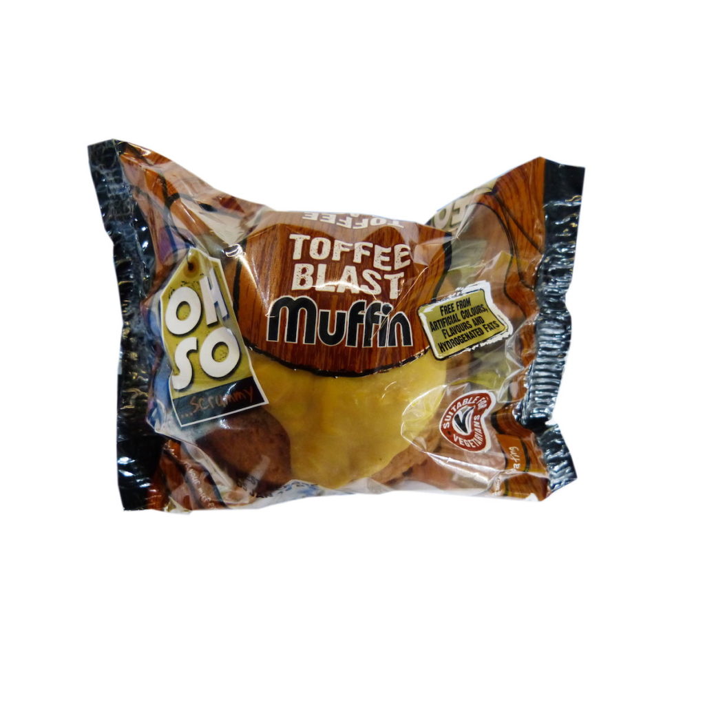 A10025 - Toffee Blast Muffin. Available from MKG Foods, your foodservice partner in the Midlands.