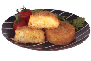 C11786 - Haddock & Macaroni Cheese Fishcake. Available from MKG Foods, your foodservice partner in the Midlands.