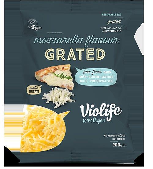 B1151 - Mozarella grated cheese. Vegan alternative. Available from MKG Foods, your foodservice partner in the Midlands.