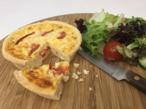 C13819 Red Pepper Quiche. Available from MKG Foods, your foodservice partner in the Midlands.