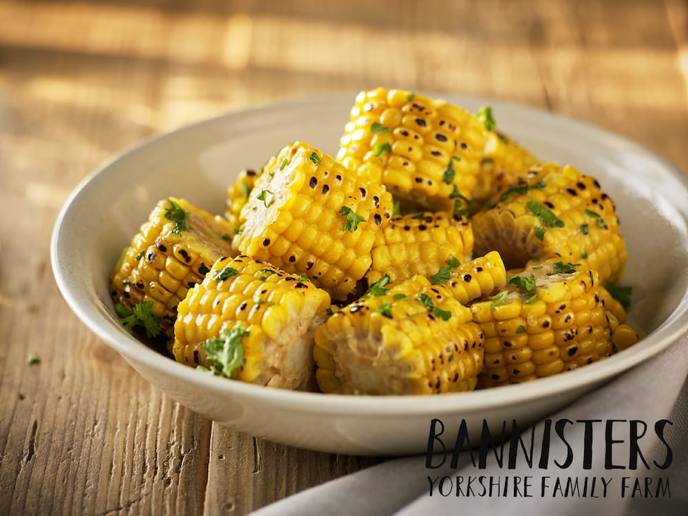 C18719 Bannisters Farm Mini Corn Cobs. Available from MKG Foods, your foodservice partner in the Midlands.