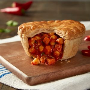 C15316 - Vegan tomato and chick pea pie. Available from MKG Foods, your foodservice partner in the Midlands.