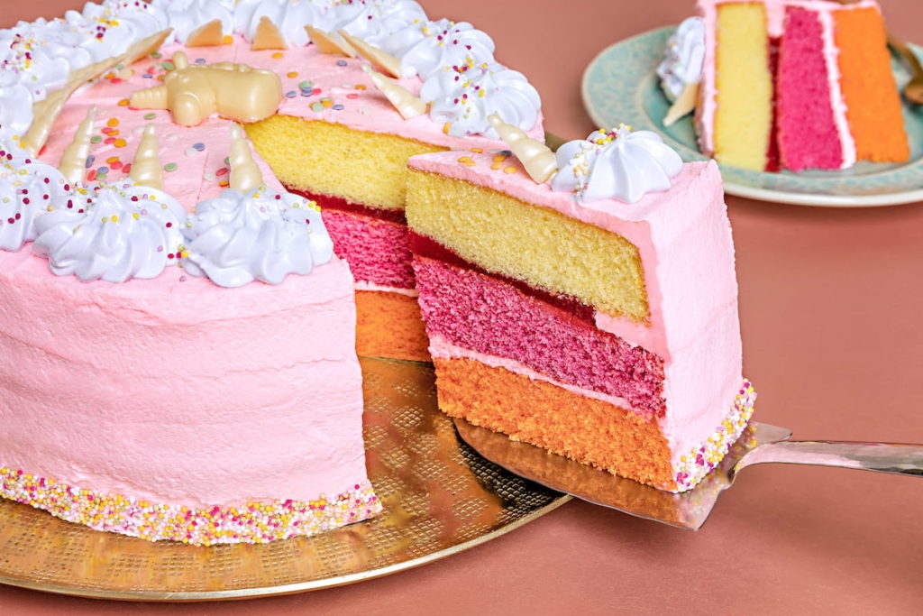 C28003 - Unicorn Fantasy Cake. Available from MKG Foods, your foodservice partner in the Midlands.
