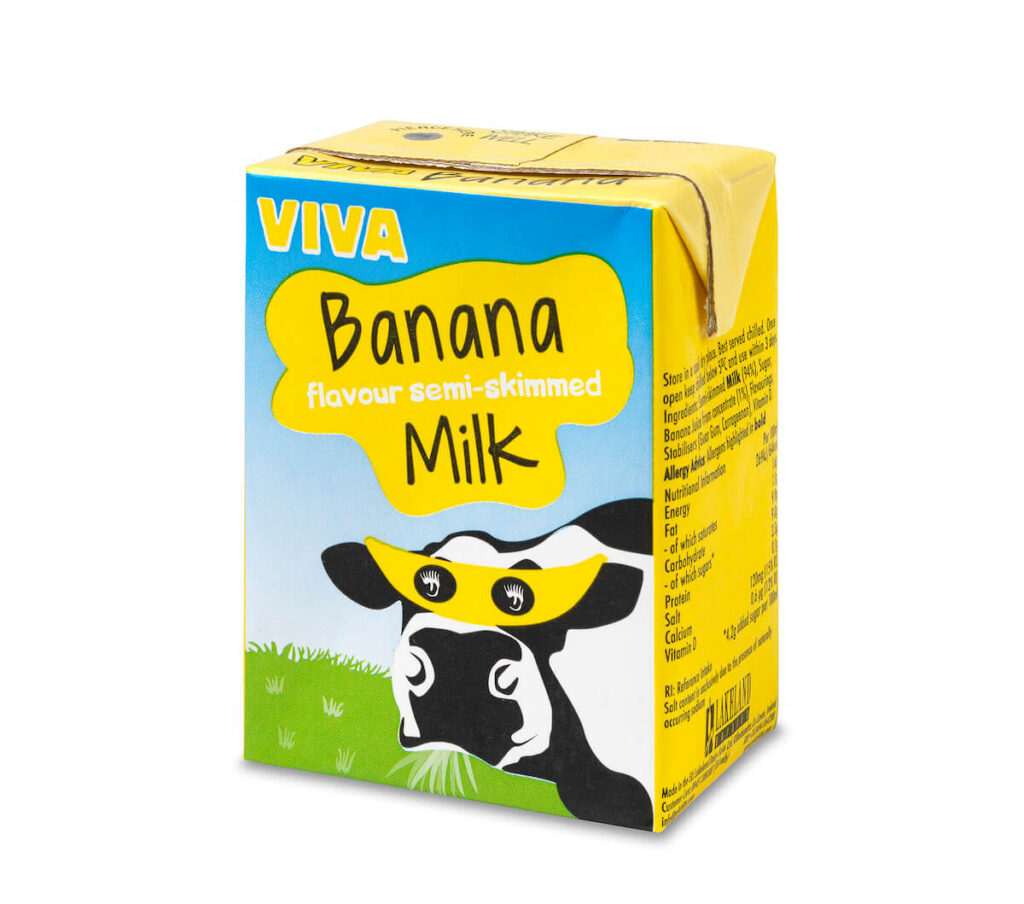 A1004 - Banana flavoured milk 200ml x 27