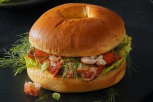 C15279 Sliced Brioche Bagel 70g x60. Available from MKG Foods, your foodservice partner.