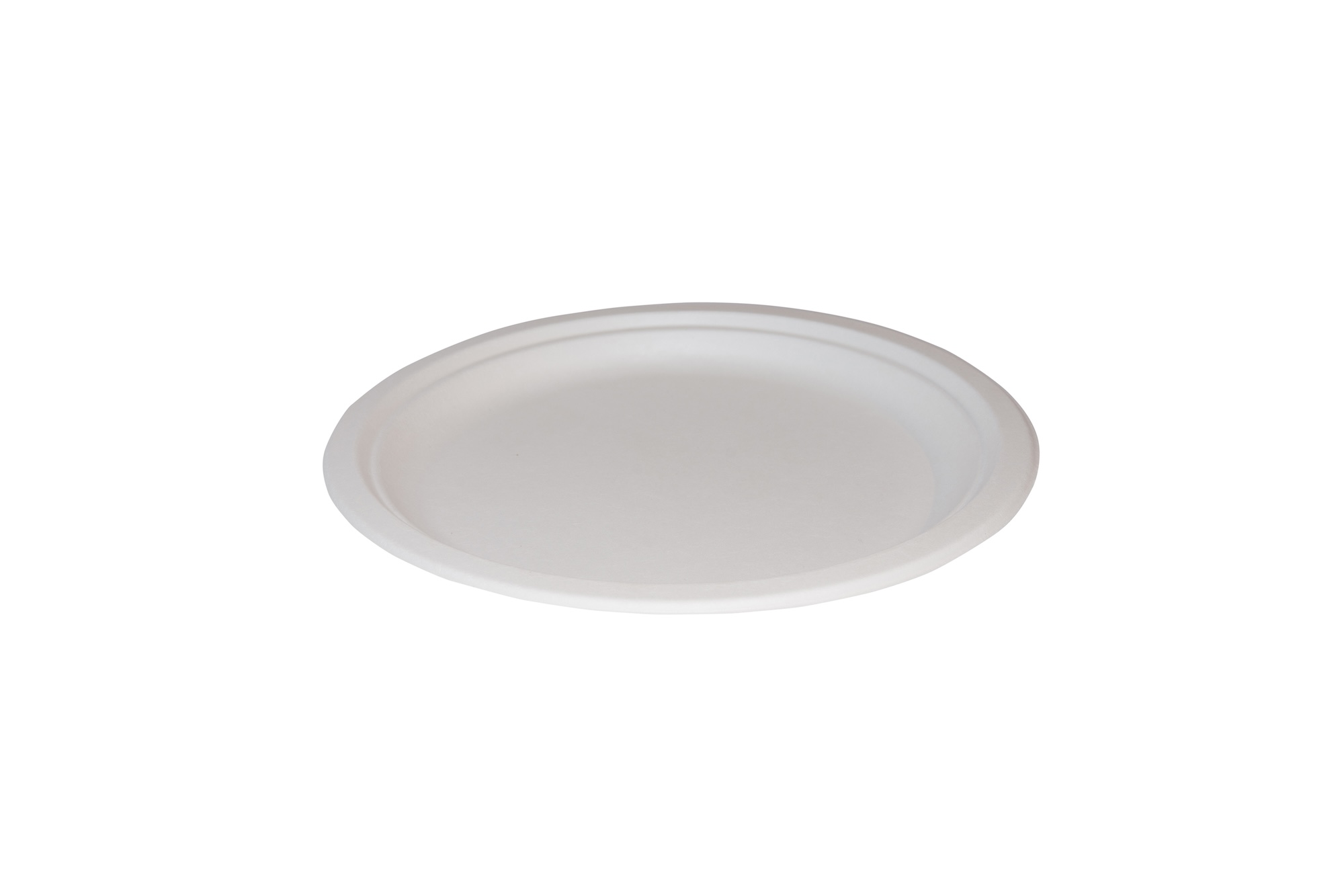 H5117 - 7″ Bagasse Round Plate White