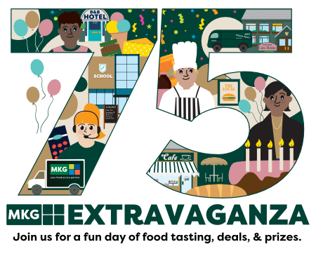 75 year celebration graphic for website banner