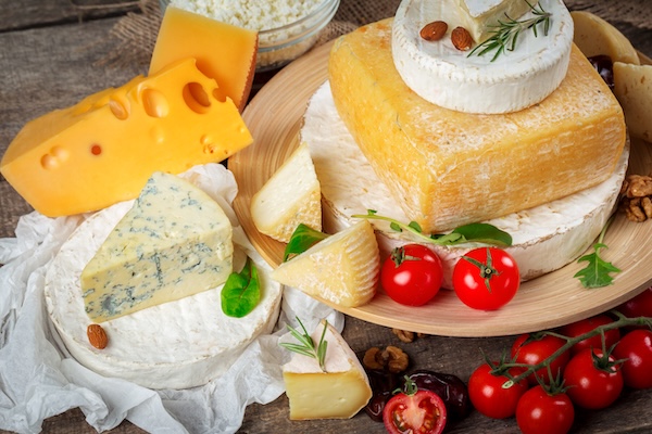 Assorted European cheeses