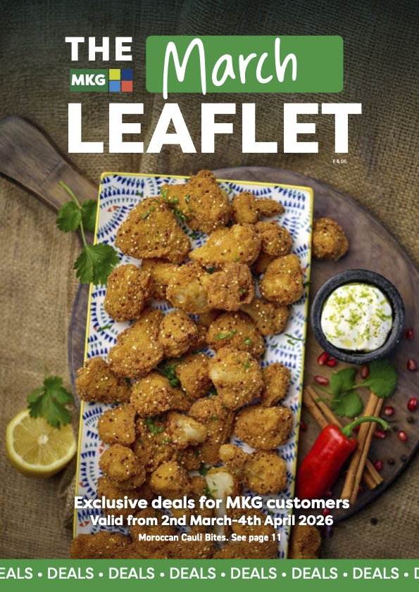 MKG March 2026 promotions leaflet cover