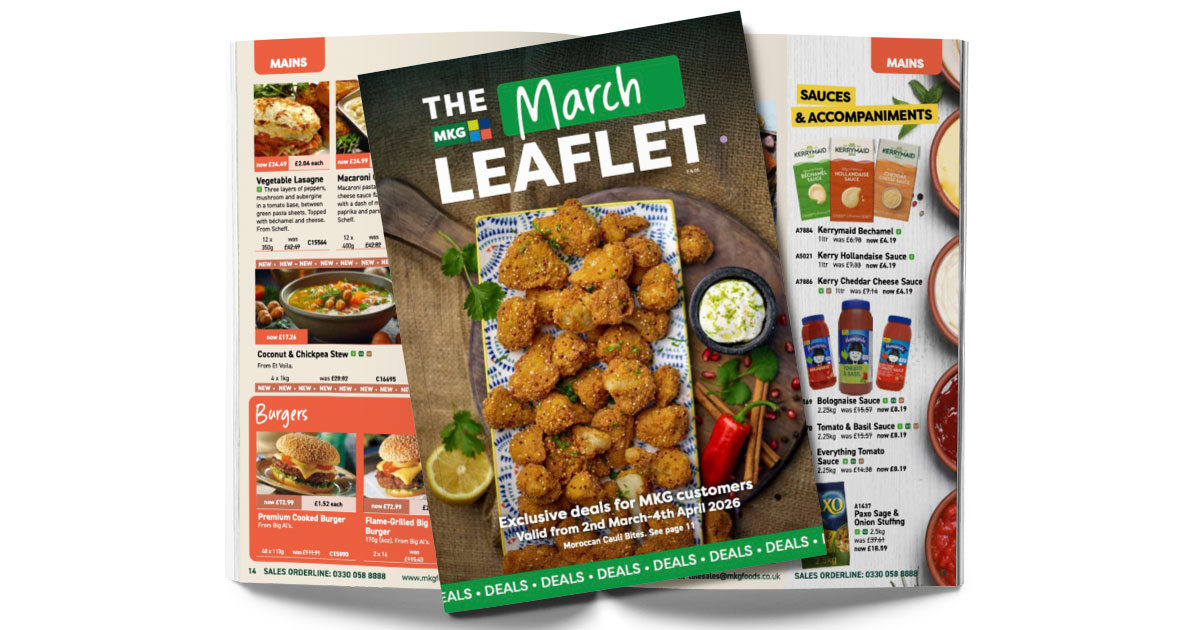 MKG March 2026 leaflet mockup