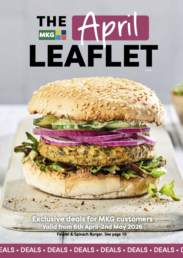 MKG April 2026 promotions leaflet cover