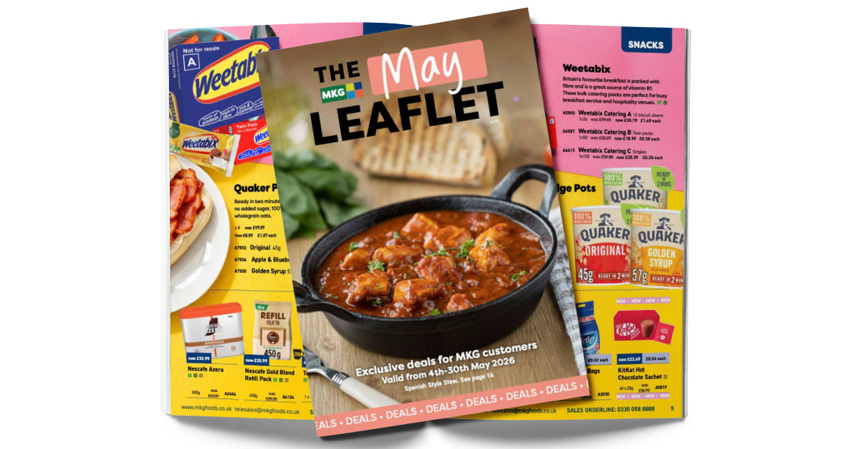 MKG May 2026 leaflet mockup